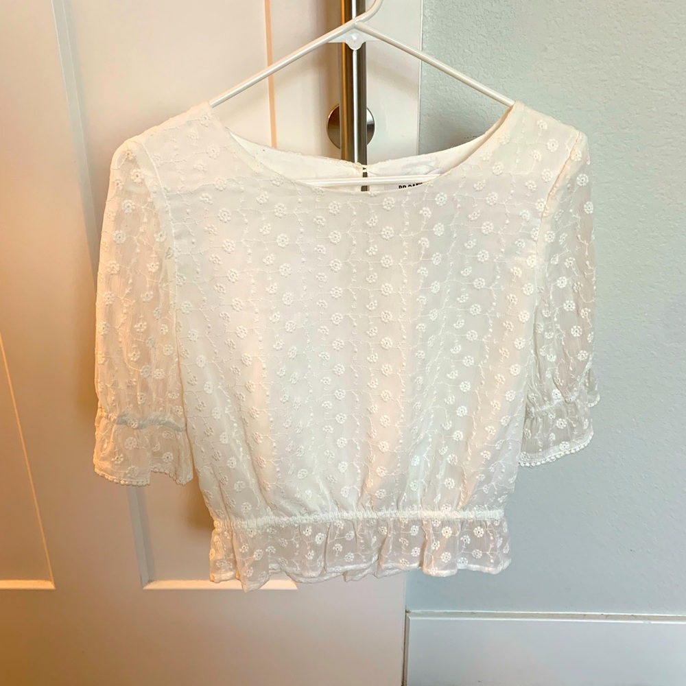 BB Dakota white top.